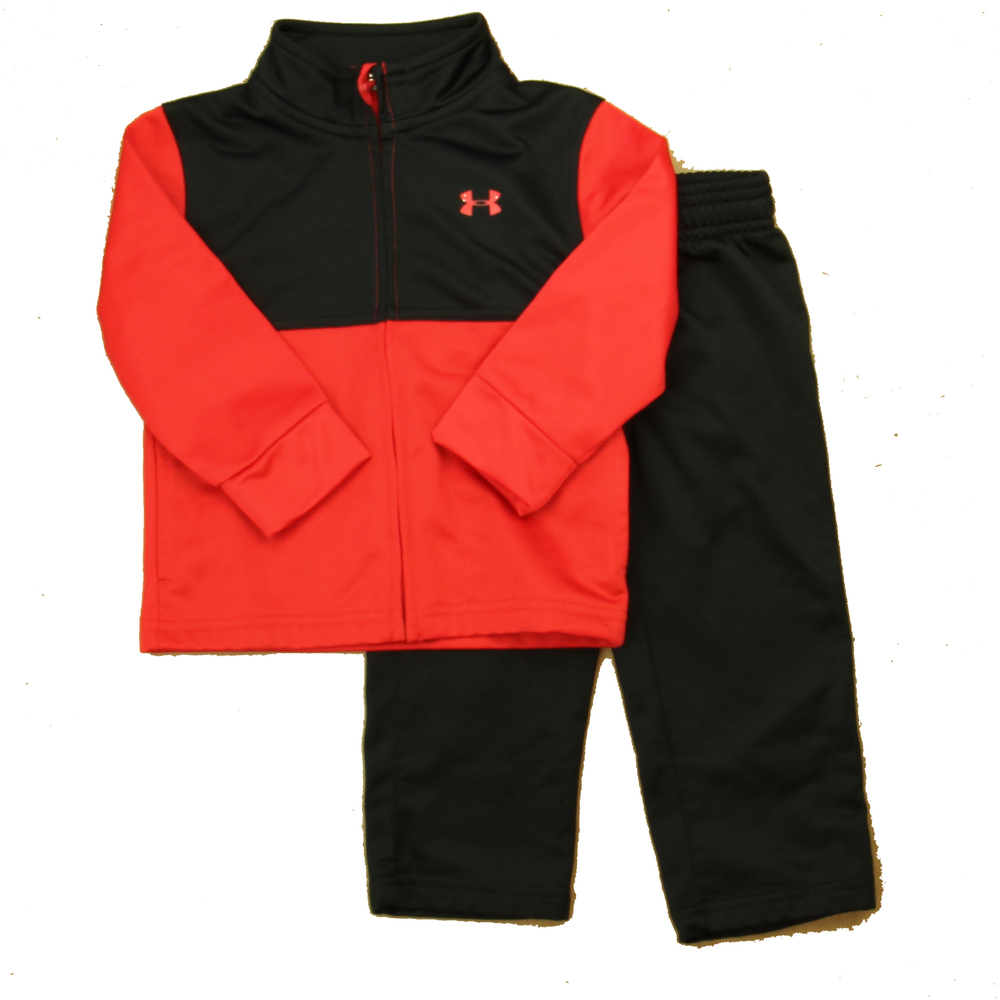 Under Armour Boys Red | Black Track Suit size: 18 Months